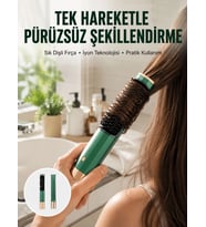 Düzleştirici Fırça Saç Düzleştirici Arada Fön Tarak Taşınabilir Yeni Nesil