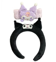 Sanrio Kuromi Taç Bandana Seti Siyah Mor