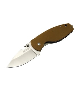 Crkt 3329 Brw Heat Kamp Çakı 18cm - Metal Sap, Kılıflı, Açacaklı, Perçinli