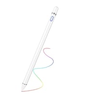 Stylus Kapasitif Dokunmatik Kalem Tüm Cihazlar Telefon ile Uyumlu Çizim Tasarım  (Beyaz)