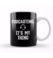 Cute Podcasting, It s My Thing Podcast Addicts Kupa Bardak Porselen