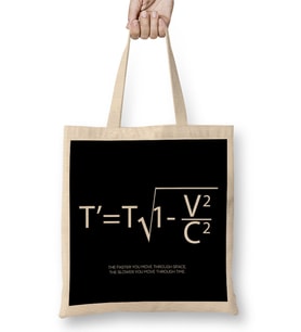 Maths And Science Einstein Theory Of Special Relativity Bez Çanta Uzun Saplı