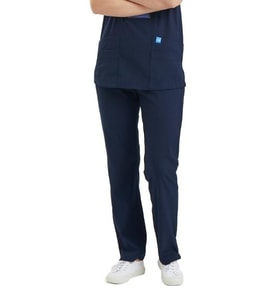 BASIC- Kadın Likralı Lacivert Üniforma Pantolon (Çok Renkli)