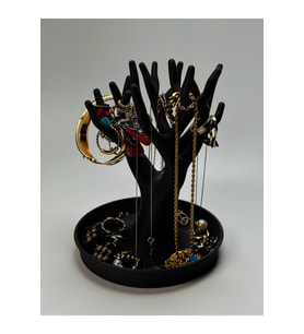 Dekoratif Ağaç Takı Standı, Düzenleyici, Yüzük/Küpe/Kolye/Takı Askılığı - Sert Plastik