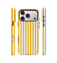 iPhone 17 Pro Max Vorian Çift Katmanlı MagSafe Kılıf Golden Pinstripe