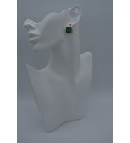 STONEAGE JADE TAŞLI EL YAPIMI KÜPE (Rose)