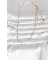 14K Gold Renk İnce Ataç Zincir 60 cm Kadın Kolye (CM) (Standart)