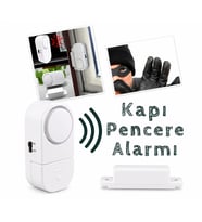 Qasul Kapı ve Pencere Manyetik Alarm 90DB Yüksek Sesli Güvenlik Uyarı Cihazı Pilli Kolay Montajlı Hırsız Alarm Sensörü Ev Ofis Balkon Çekmece Dolap Için Kapı Açılınca Çalan Alarm