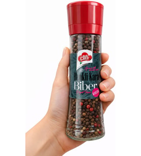 Renkli Karabiber Karışımı 165 g Porselen Değirmen Kapak