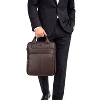 ERKEK OMUZ ASKILI POSTACI ÇANTA 11,5  İNÇ IPAD TABLET NOTEBOOK LAPTOP ÇANTASI (Kahverengi)