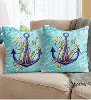 BK Gift Sea Of Life Tasarımlı İkili Yastık-1