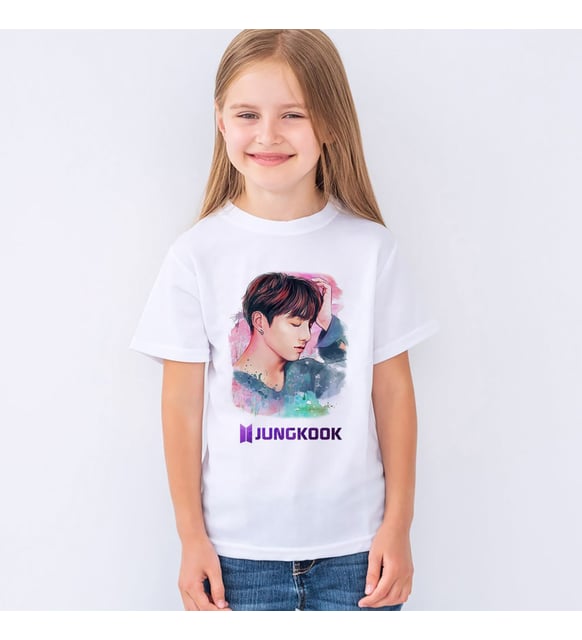 BTS Jungkook Çocuk Tişört T-Shirt MR-04