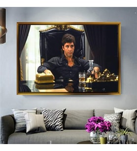 Altın Çerçeveli dekoratif tablo a769 (Gold)