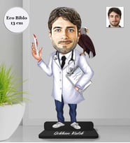 Kişiye Özel Cerrah Erkek Doktor Ahşap Eco Biblo -3