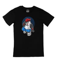 Eğlenen Panda Siyah Tişört