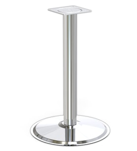 Ortadan Tablalı Paslanmaz Masa Ayağı Yuvarlak 76-480 Mm