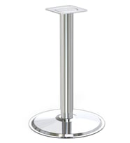 Ortadan Tablalı Paslanmaz Masa Ayağı Yuvarlak 76-480 Mm