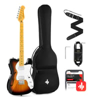 Donner DJC-1000S TL Thinline F Hole Elektro Gitar Paketi (Sunburst)
