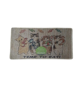 Nanbell Jüt Halı Kedi Tırmalama 70X43 cm Desenli No:1