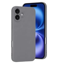 iPhone 16 Plus Kılıf First Silikon - Gri
