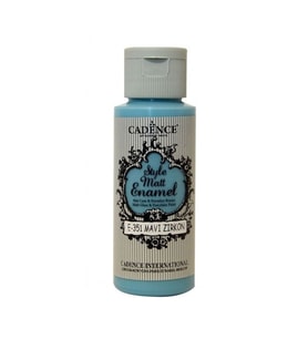 Cadence Style Matt Enamel Cam & Porselen Boyası 59 ml. E-351 MAVİ ZİRKON 