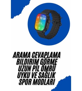 Akıllı Saat Sağlık Takibi Kalp Atışı Adımsayar Ultra Yeni Nesil nefes Egzersizi