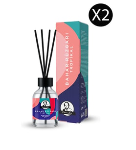 Bahar Rüzgarı Kokulu Çubuklu Oda Kokusu Ekstra Kalıcı Esansiyel Yağ Tropikal Koku 50ml x 2
