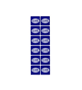 Hella Damla Etiket Pulu 12'Li Mavi - Plaka Pul Sticker