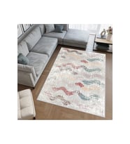 Rovigo Home Dijital Baskı Yıkanabilir Kaymaz Taban Salon Halısı RVG0402 (Gri)