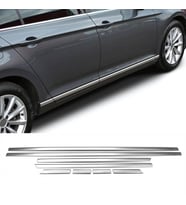 VW Passat B8 Yan Kapı Alt Çıtası - Krom (8 Parça)  2015 ve Sonrası, SD/SW