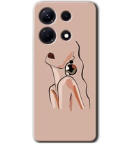 İnfinix Note 30 Pro Kılıf HD Desen Baskılı Kılıf - Çizim Silüet