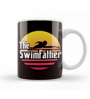 Swimfather Swimmer Swimming Pool Athlete Swim Water Sports Kupa Bardak Porselen
