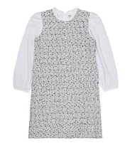 Civil Girls Düğmeli 10-13 Yaş Elbise - Ekru