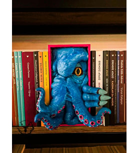 hayatvesanat Cthulhu / Kitaplık Figürü / Kitap Tutucu