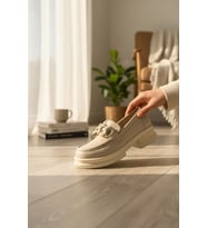 Enoch Kadın Rugan Dokulu Zincir Detaylı Maskülen Comfort Loafer