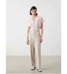 LCW Vision Pembe V Yaka Crop Kadın Bluz