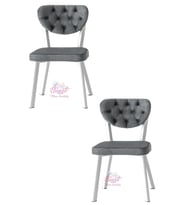 Simge Metal Sandalye Renkli Ayak 2 Li Set Cafe,Restaurant,Mutfak,Salon,Yemek Odası Sandalyesi