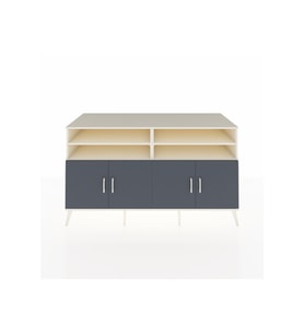 Kronos Konsol 6 Raflı 4 Kapaklı 176x59x99 Aytaşı-Antrasit