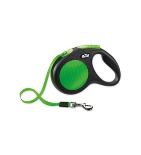 Flexi Neon Yesil Otomatik Serit Tasma Medium 5 Mt 25 kg