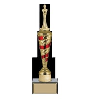 ODAK KUPA - Figürlü Kupalar - Satranç Figürlü Kupalar FG-028 C - 37 cm