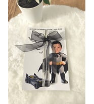 Pamuğum Atelier Kişiye Özel Fotoğraflı Yarasa Adam 10 ml Sprey Kolonyalı Doğum Günü Hediyeliği (15-25-35-50 Adet)