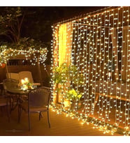 TechnoSmart 2.5 X 2.5 Metre 8 Fonksiyonlu Perde Led 12 Saçaklı 180 Ledli Kablolu Fişli Eklenebilir
