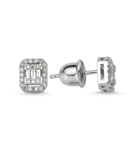 0.32 Carat F Renk Pırlanta Küpe KPB9 (Çok Renkli)
