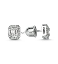 0.32 Carat F Renk Pırlanta Küpe KPB9 (Çok Renkli)