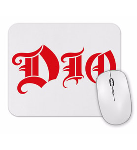 Dio Logo Rainbow Black Sabbath iron Maiden Saxon Wasp Scorpions Accept Mouse Pad