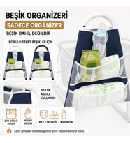 Chubby Baby Beşik Organizeri Askılı Çok Gözlü Bebek Bakım Düzenleyici
