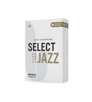 D'Addario ORSF10ASX3S Organic Select Jazz Filed Alto Saksafon Kamışı No: 3 Soft (Profesyonel/Caz) - 10'lu Paket Kimyasalsız Organik Tarım Sertifikalı, Parlak ve Net Ton