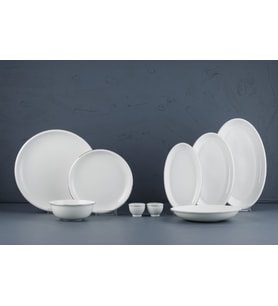 Evaliza Platin Elegant 30 Parça 6 Kişilik Porselen Yemek Takımı