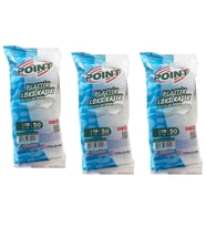 Point Plastik Lüx Şeffaf Kaşık - 18 Cm. - 3.2 Gr. - 50 Adetlik 3 Paket