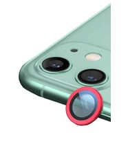 Newface Apple iPhone 11 Raze Metal Kamera Lens - Kırmızı